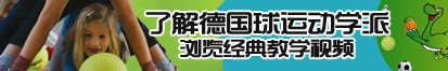 插逼逼网络了解德国球运动学派，浏览经典教学视频。